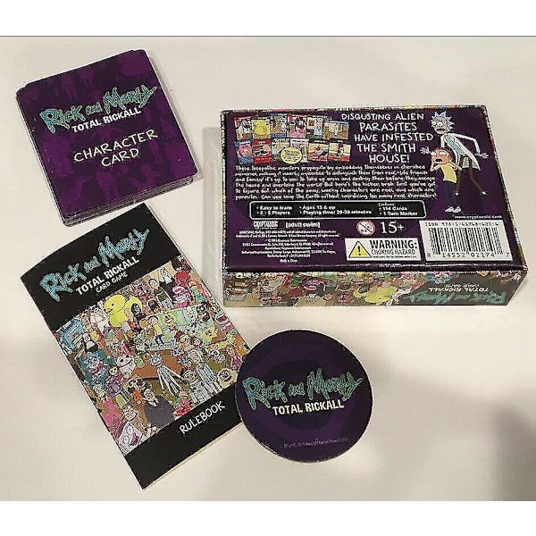 Aespa-julfest Rick And Morty Full English Rick And Morty Cross Friends Party Game Cards Thsin