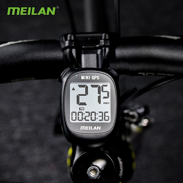 Meilan Vattentät Cykelcomputer Positionering Cykel Odometer Med LCD-Skärm