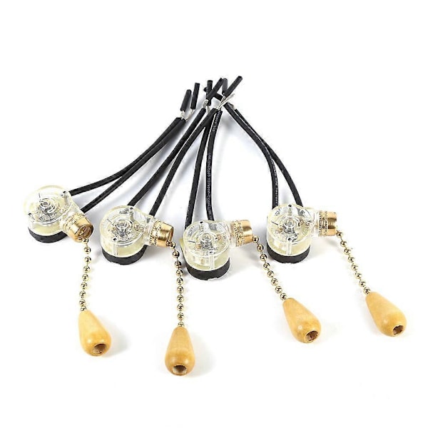 4 stk. Universal Hjem Takvifte Lampe Vegglampe Erstatning Trekksnor Bryter 250V 125V