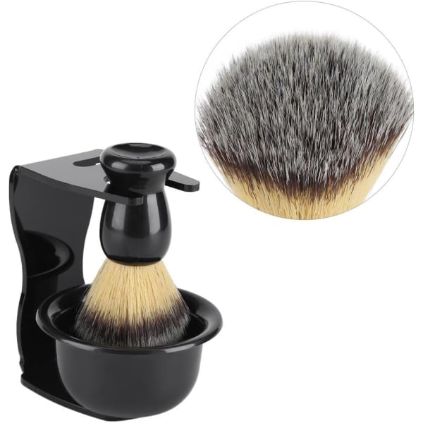 Fdit Rakset Kit Borste Set Rakborste med Rostfria Borst