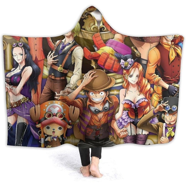 One Piece Blanket Hættetrøje til børn, Oversized hættetrøje Sweatshirt tæppe, Super blød fleece morgenkåbe, varm og behagelig hættekåbe, gaver til drenge