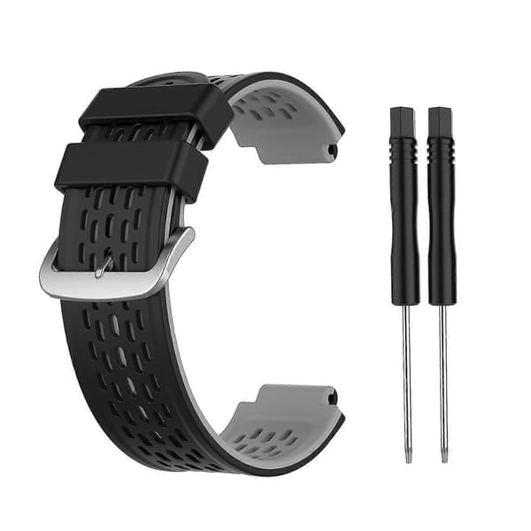 Garmin Approach S2 / S4 silikoniranneke musta harmaa