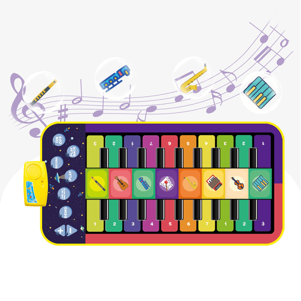 Barnens musikfilt Interaktiv leksak för föräldrar och barn Krypmatta B