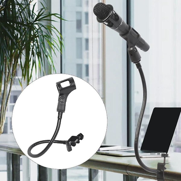 Mikrofonstativ Flexibel Svanhals Mikrofonstativ Justerbar Skrivbords Mikrofonarmstativ Med Klämma Cy