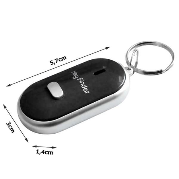 Nøglefinder med fløjtefunktion Sort