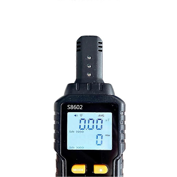 S8602 Strålningsdosimeter Elektromagnetisk Strålningsutrustning Strålningsmätare Testare 3 i 1 Tillbehör