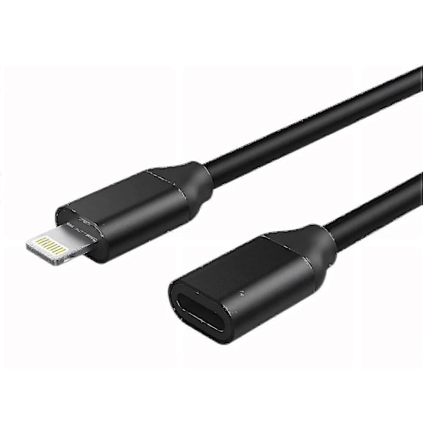Lightning-kaapelin jatkojohto 1,8 m iPhone iPadille, Apple MFi -sertifioitu iPhone-jatkojohto naaras-urosliittimellä, tukee äänen, videon ja musiikin siirtoa sekä dataa