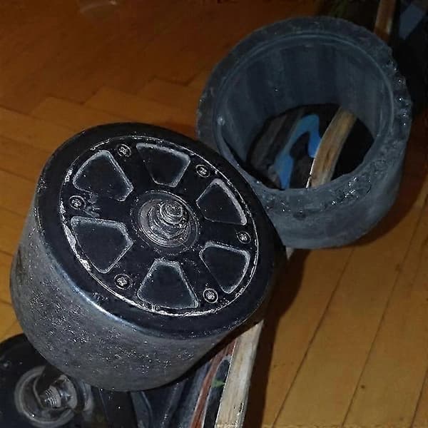 Elektrisk skateboard navmotor däckskal 70mm motor däckskal orange utbytesutgåva 0709