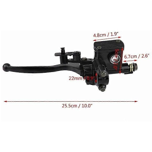 Venstre Forreste Bremsemastercylinder til 50cc-150cc ATV Quad Bike