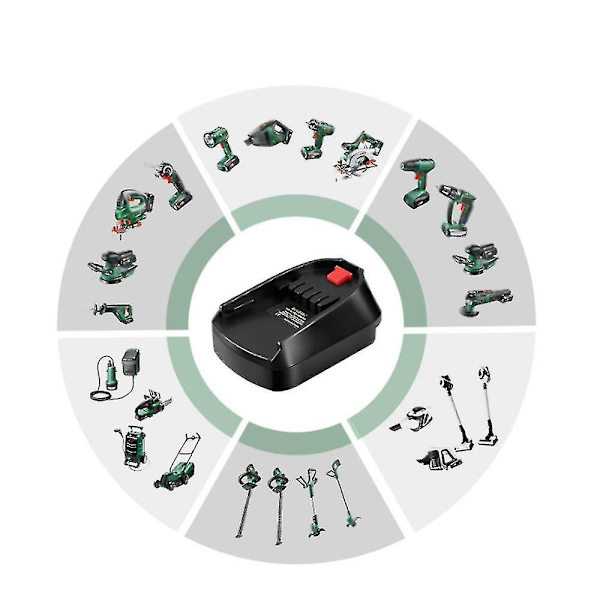 Adapterkonverter Bosb18c Bruk Kompatibel Bosch 18v Li-ion Batteri Bat618