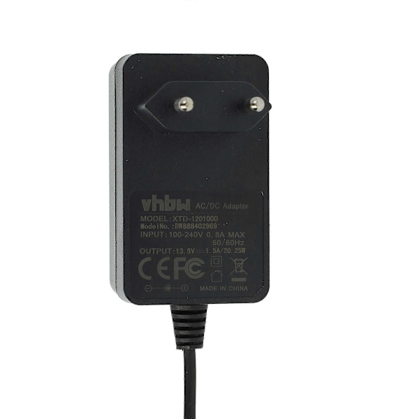 Nätadapter kompatibel med Epson Perfection V37, V350, V330, V33, V300, V30, V220, V200, V370, V100, V10 Scanner - 170 cm