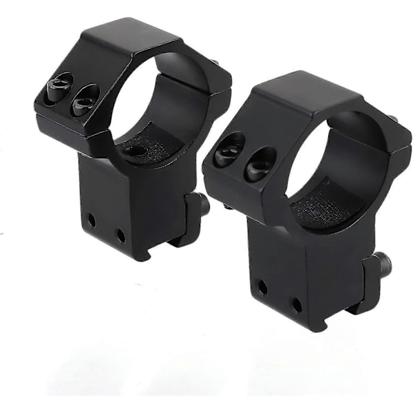 TCGG-Taktisk Monteringsring Høj Profil 30mm Sigtekikkertringe Passer til 11mm Svalehaleskinne 12