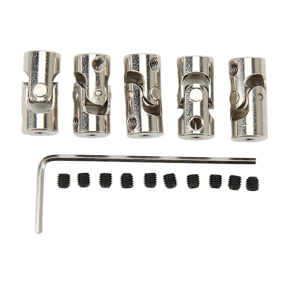 5 stk. 2 mm universalledd akselkobling 2 seksjons universalledd koblingskontakt for RC bilbåt