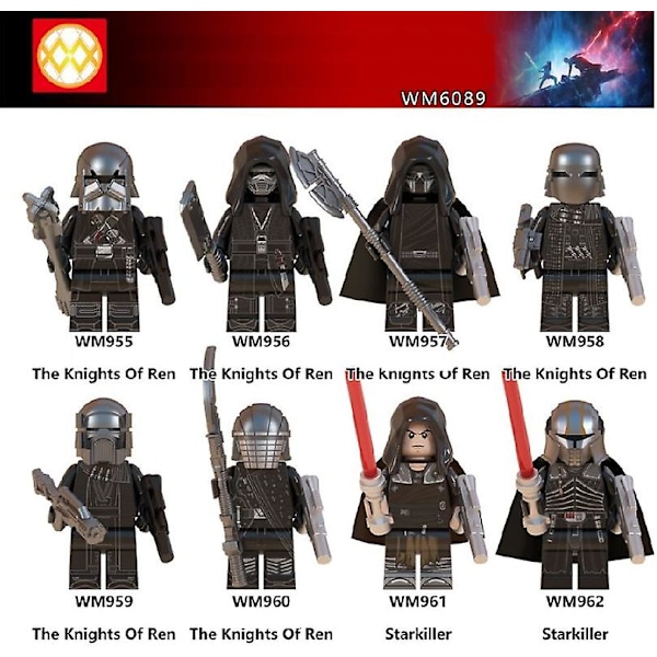 Byggeklossfigurer Star Wars Knights Starkiller Puslespill Sammensettbare Barneleker