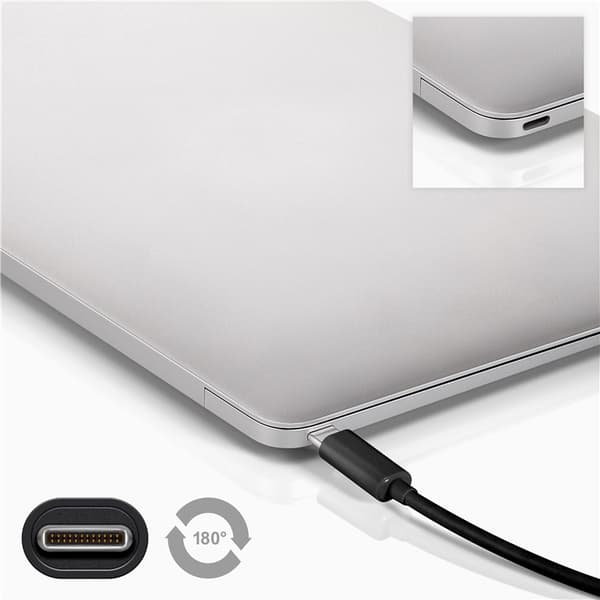 USB-C™–Micro-B-kaapeli, 0,6 m, musta
