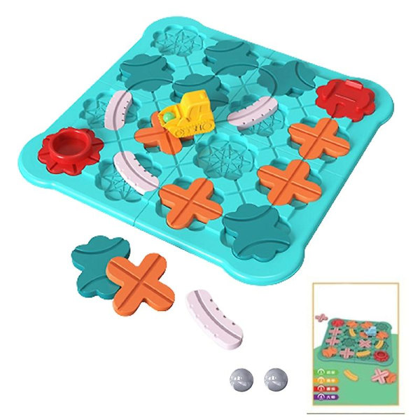 1 set labyrinttilelu Sileät reunat kirkkaat värit Looginen ajatteluharjoittelu Moninpeli sisäpöytä labyrinttipelin läpimurto lelu viihteenä