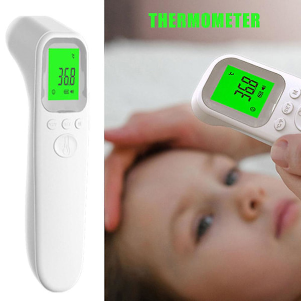 Digital Berøringsfri Infrarød Panden Termometer LCD Skærm Til Baby Voksen