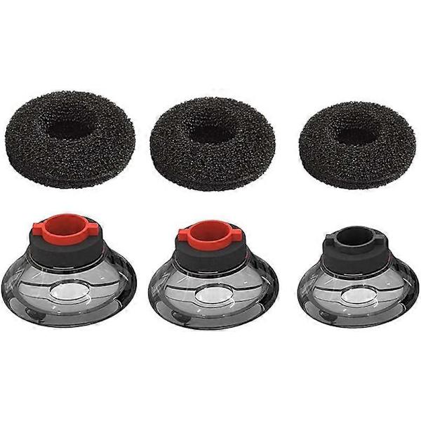 SML 3-pak Ultra Comfort Ørepropper med Skumovertræk - Udskiftning til Plantronics Voyager 5200/5220/5210 Serie Bluetooth Headset