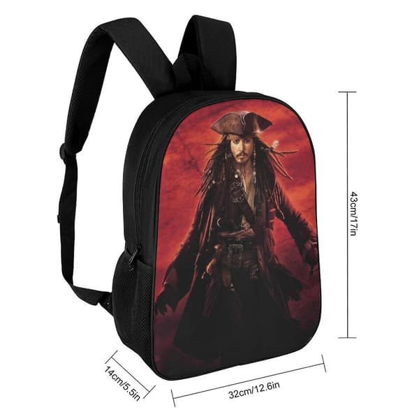 Captain Jack Sparrow Johnny Depp Skuldertaske Skoletaske