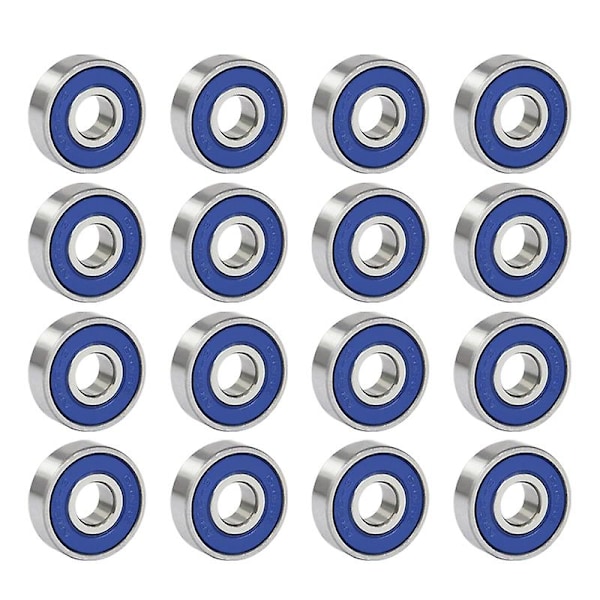 16 stk. Professionelle friktionsfri Abec 9 Skateboard Roller Wheels Højpræcisionsaksel Lejer Stål