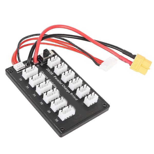 7,4V LiPo Parallelopladningskort til 2S 3S Lithiumbatterier med 4 mm bananstik