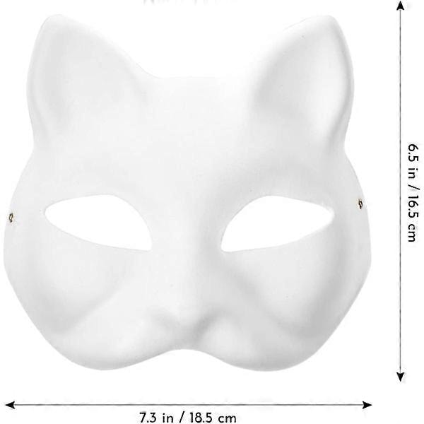 10 st Therian Mask Katt Räv Mask Therian Halloween Mask Therian Kostym för Barn Vuxna Tom Mask för Julfest & Therian WELLNGS