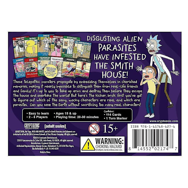Aespa-julfest Rick And Morty Full English Rick And Morty Cross Friends Party Game Cards Thsin