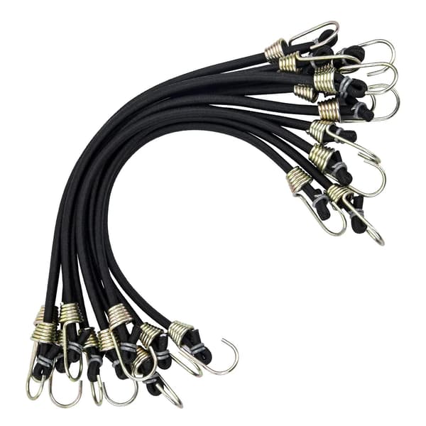 2024 10 stk. elastiske reb med mini-elastiske kroge Universal Heavy Duty elastiske reb elastiske reb med han