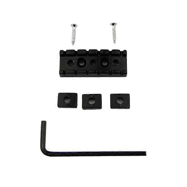 42mm Gitarr Metall Stränglås Låsmutter för Elgitarr Tremolo Dubbellåssystem, Svart