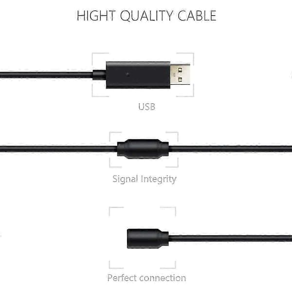 Til Logitech G920 Pedal Usb Kabel/ Adapter Rat Kabel Sort