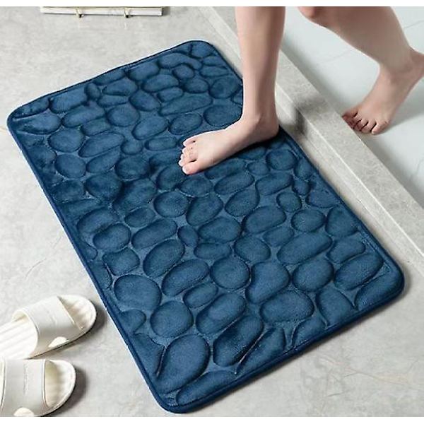 Badrumsmatta halkfri, vattenabsorberande badrumsmatta, badrumsmatta plysch golvtoalettmattor