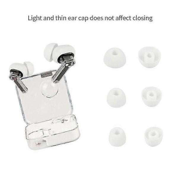 Öronproppsöverdrag In-Ear Örontips Silikon Mjukt Fodral För Nothing Ear (2) Öronpropp -JA