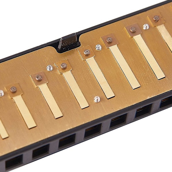 10 Hullers 20 Harmonika Blues Deluxe Harmonika Begynder C Harmonika - Sort
