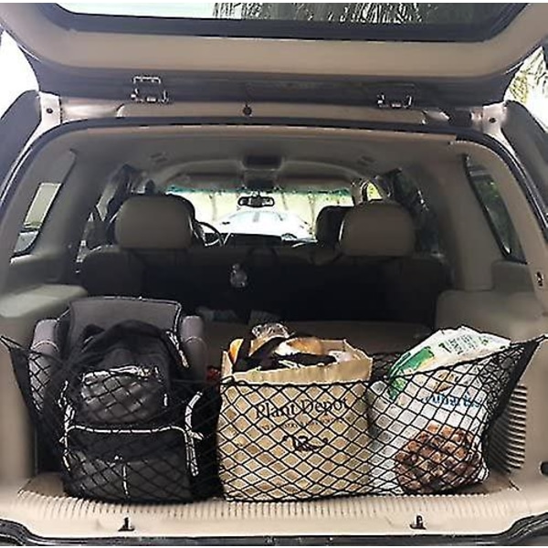 Heavy Duty Cargo Net Stretchable, Universal Adjustable Elastic Truck Net Med Kroge, Opbevaringsnet Organizer Bungee