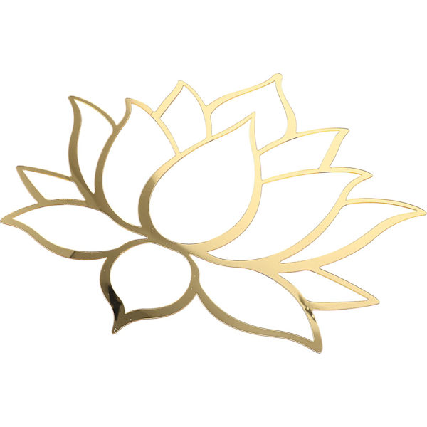 Lotus Klistremerke Veggklistremerke Soverom Dekorativt Klistremerke Lim Blomst Klistremerke