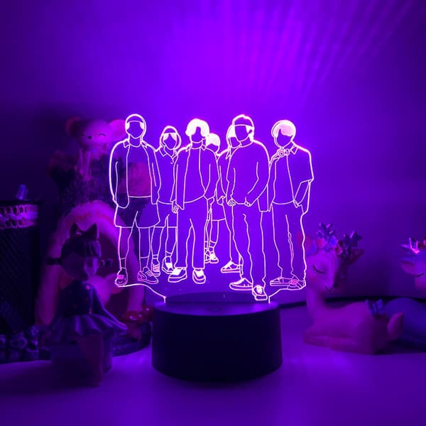 3D LED Natlampe BTS Sanger Ungdomsliga 3D