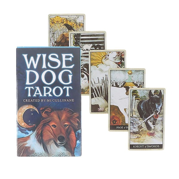 Wise Dog Tarot-kortit Oraakkelikortit Juhlaprofetia Ennustaminen Lautapeli Kortit pulmapelit, seurapelit
