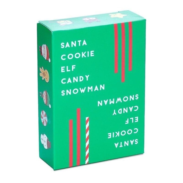 Santa Cookie Elf Candy Snowman Julekortspil Delfinhat Family Stocking Puslespil for at forbedre venskabet