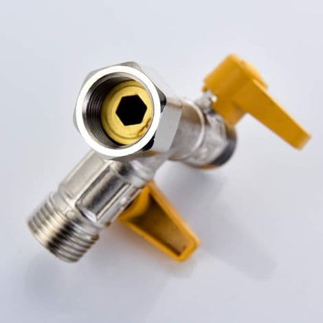 3-vejs ventil, 1/2\" T-stik, håndbruser og brusehoved, bruserarm, 3-vejs messingomlederadapter, vandhaneafspærring