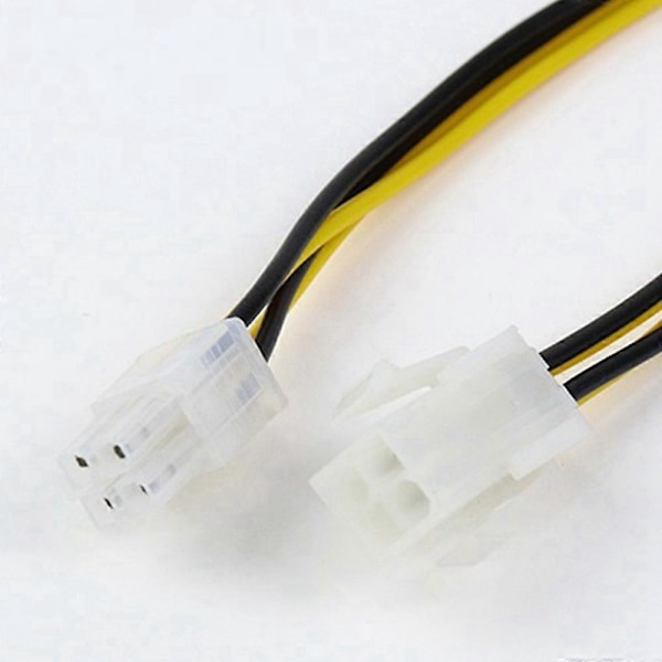 1 STK 20 cm 4-Pin Power ATX 4 Pin Han til Hun PC CPU Strømforsyningsforlængerkabel 4-Pin Konnektor Adapter til Bundkort