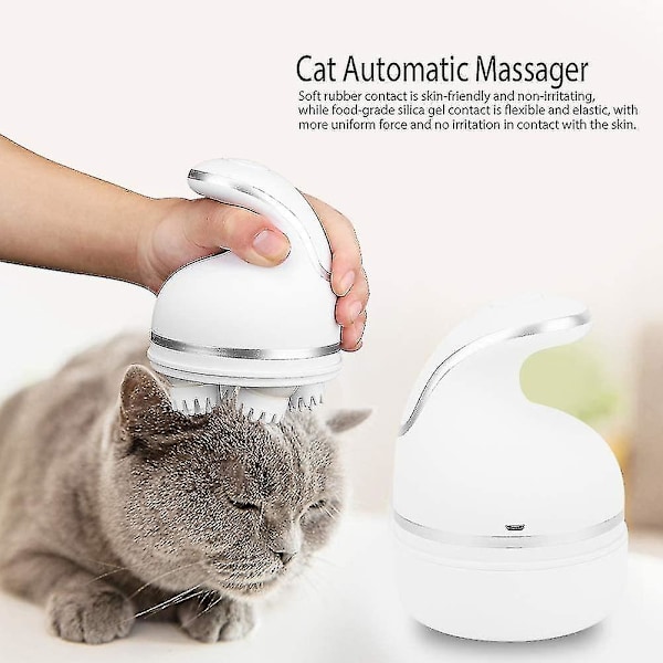 Elektrisk Massager för Husdjur, Huvudmassager för Katt, Elektrisk Massager för Husdjur