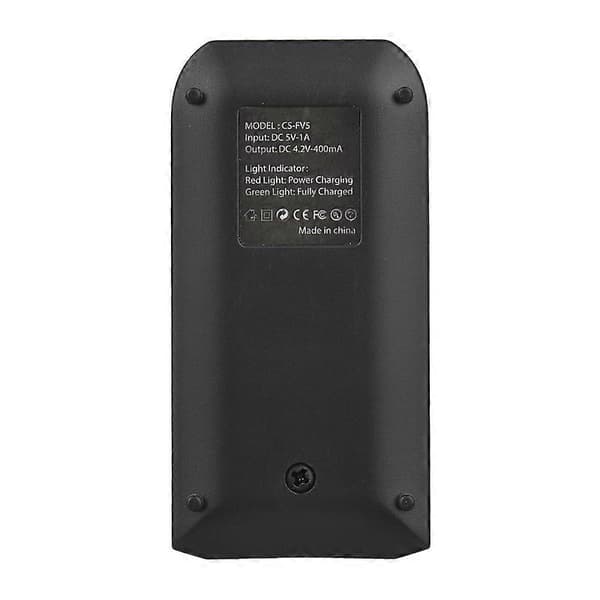Mini Bærbar NP-FV5 PLUS Batterilader med Indikatorlys USB Ladekabel