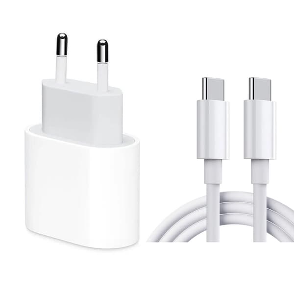 Hurtigoplader USB-C - Adapter 20W + Kabel 2m
