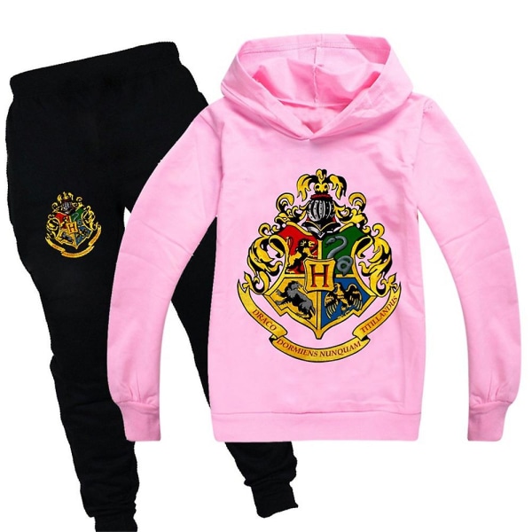 7-14 år Barn Tonåringar Harry Potter Träningsoverall Set Hoodie Sweatshirt Topp+byxor Casual Outfits Gåvor Purple 7-8 Years