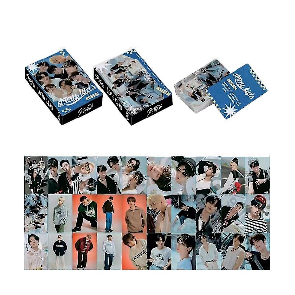 5 pakkausta/150 kpl Stray Kids -valokuvia Kpop Lomo -kortti Onnittelukortti