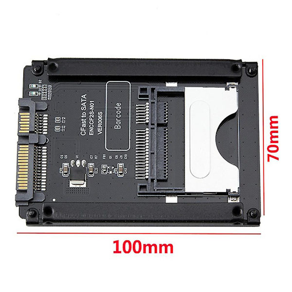 CFAST til SATA 3.0 HDD-adapterkort SATA 22-piners harddiskveske CFAST-minnekortleser for industrielt utstyrstesting