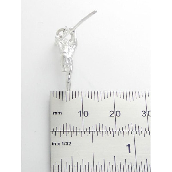 Seiväshyppääjä Sterling Hopea Charm .925 X 1 Yleisurheilu Seiväshyppy Korut - 5067