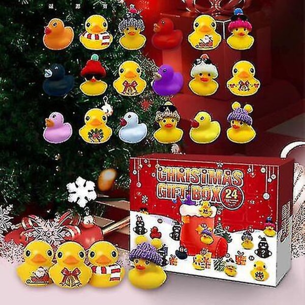 2023 Julkalender Blind Box Barn Present 24 Galler Gummianka -c45