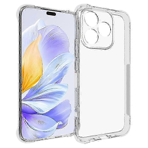 För Honor 400 Lite TPU Mobilskal Halkfritt Transparent Mobiltelefonskydd