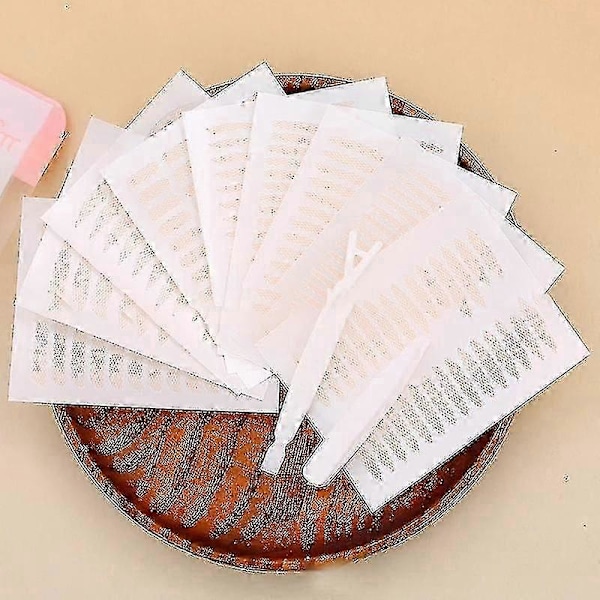 240 stk. Øjenlågs Tape Klistermærke Usynlig Dobbelt Fold Øjenlågs Blonde Pasta Klar Beige Stribe Selvklæbende Naturlig Øjen Tape Makeup Værktøj